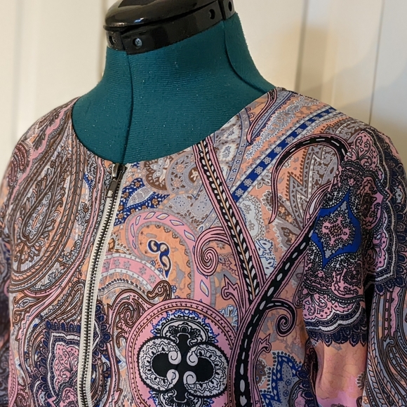 Ya Pei Paisley Bomber Jacket - Size Small - Picture 4 of 8